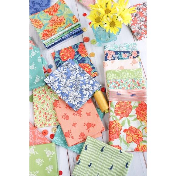 Garden Society Fat Eighth Bundle by Crystal Manning for Moda Fabrics - Picture 4 of 4